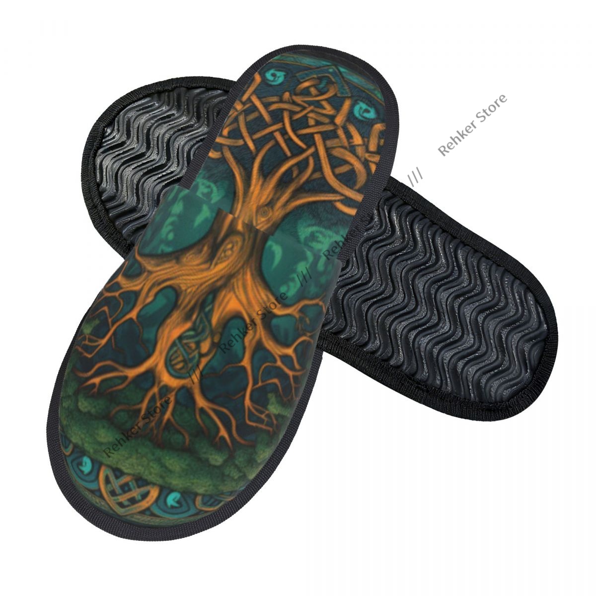켈트족의 생명과 죽음의 나무를 상징하는 실내 슬리퍼,  - Shoe Tree 리뷰 및 가격