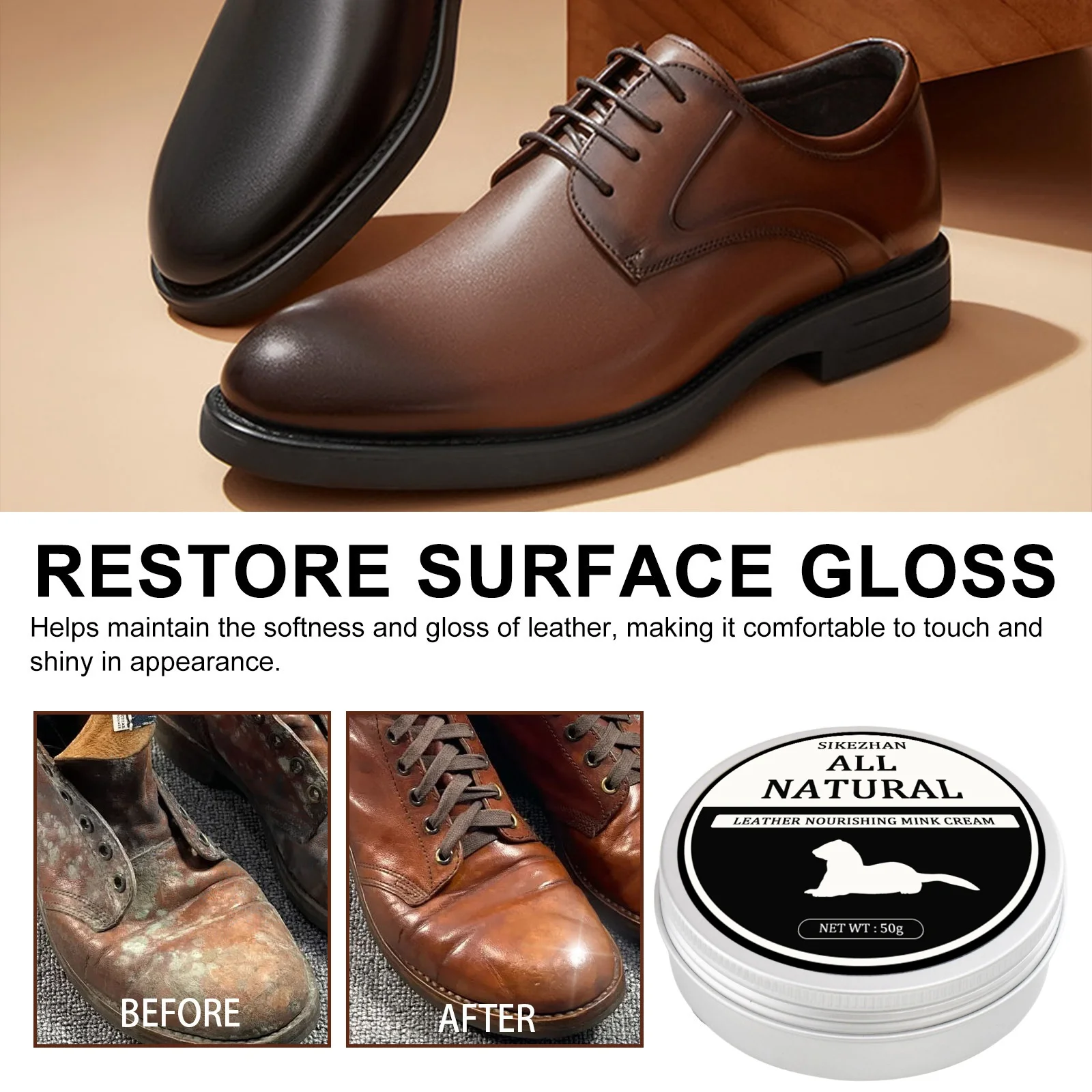 SIKEZHAN 가죽 소파 클리너, 광택제 밍크 오일  - Leather Shoe Polish 리뷰 및 가격