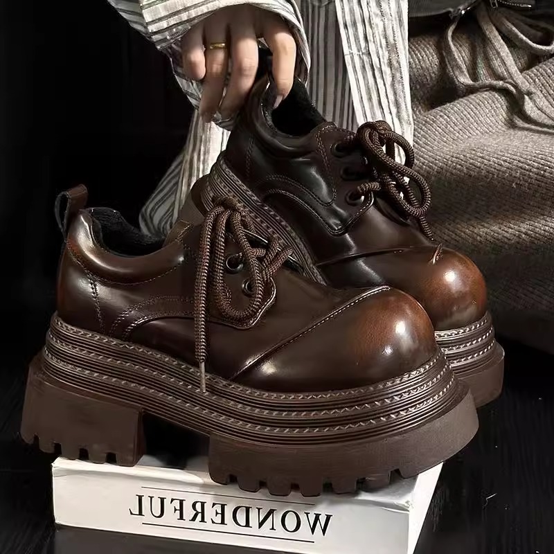 2025년 봄 신상 레트로 영국 스타일 로퍼, 스펀지  - Leather Shoe Polish 리뷰 및 가격