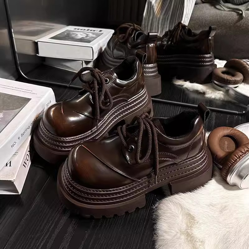 2025년 봄 신상 레트로 영국 스타일 로퍼, 스펀지  - Leather Shoe Polish 리뷰 및 가격